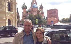 Halit Şen ve Mesude Şen Moskova'da